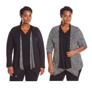 Calvin Klein Reversible Flyaway Cardigan